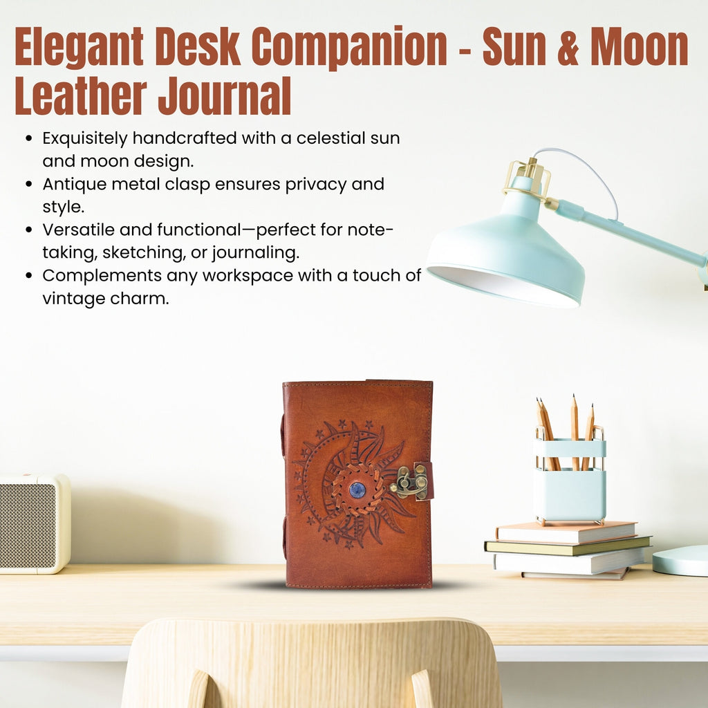 Vintage Leather Journal - Handmade Antique Diary for Writing and Gifting